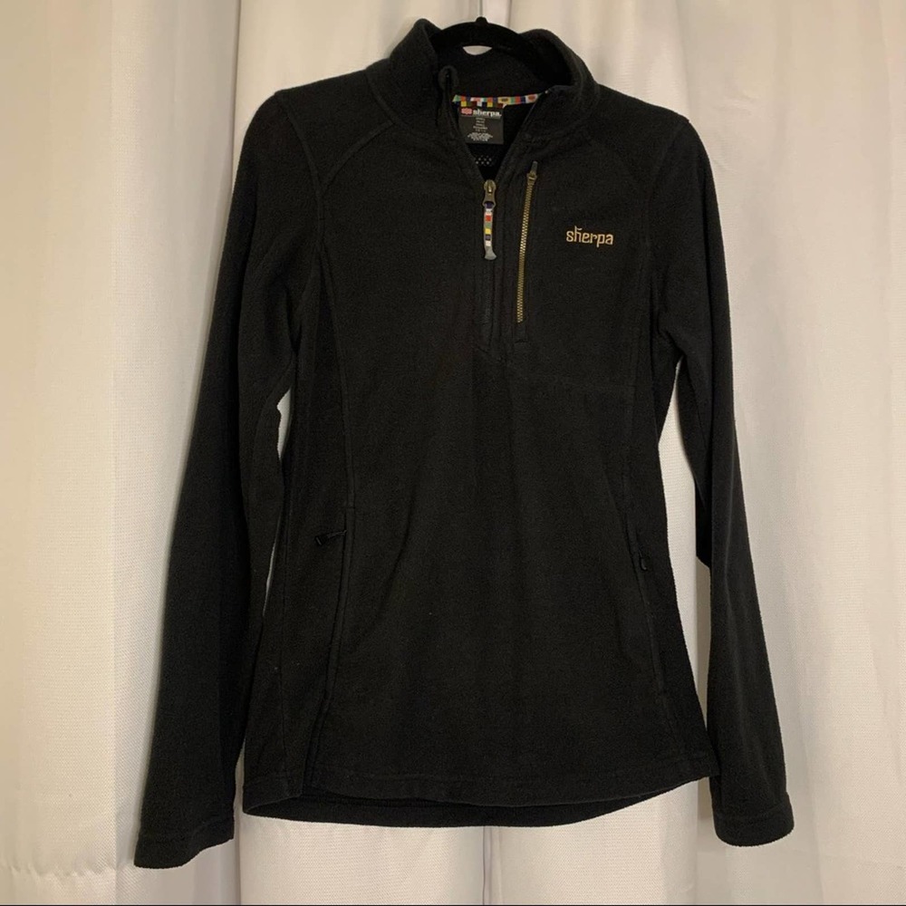 Sherpa Adventure Gear Quarter Zip Women's Jacket Black/Dark Blue S/P